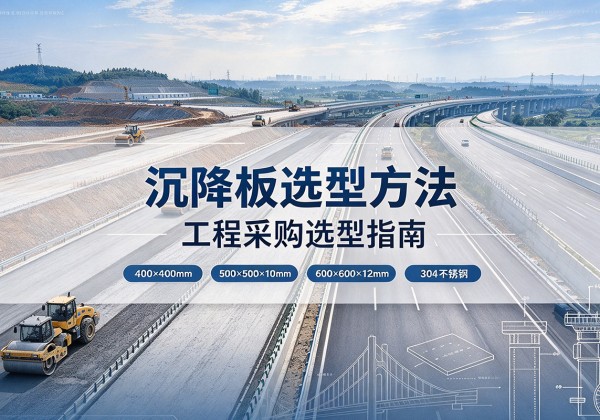 印台沉降板选择方法
